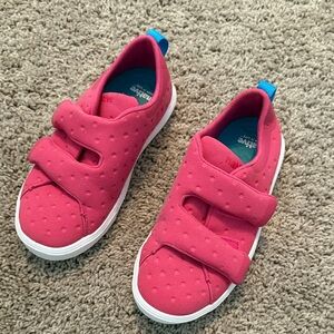 Native Pink Kids Sneakers with Velcro EUC